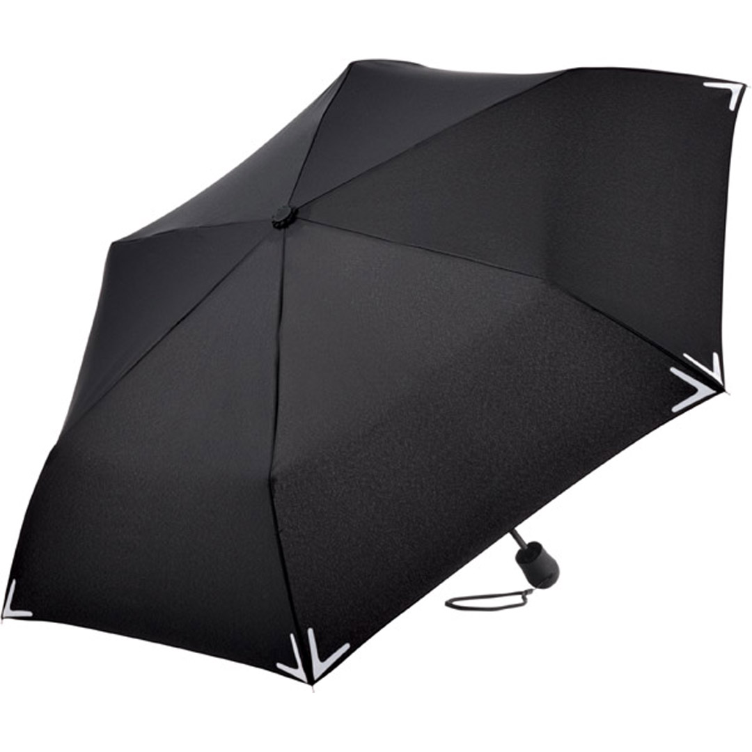 FARE Mini-Taschenschirm Safebrella® LED-Lampe schwarz